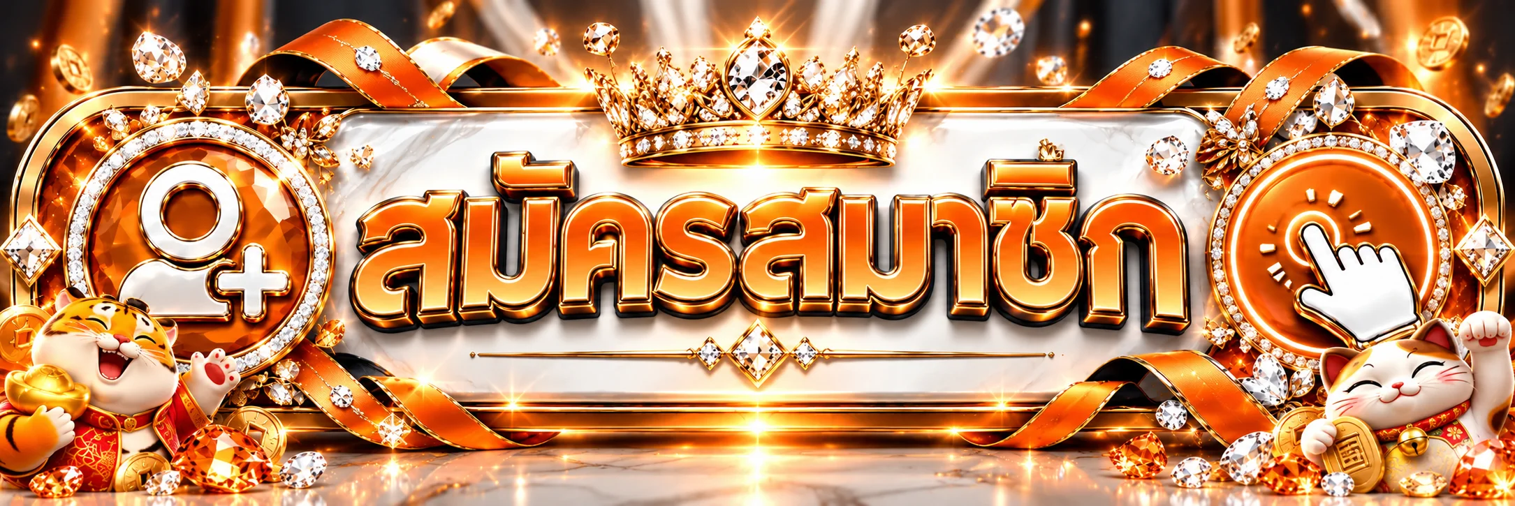 แบนเนอร์สมัครสมาชิกและเข้าสู่ระบบ ORA169